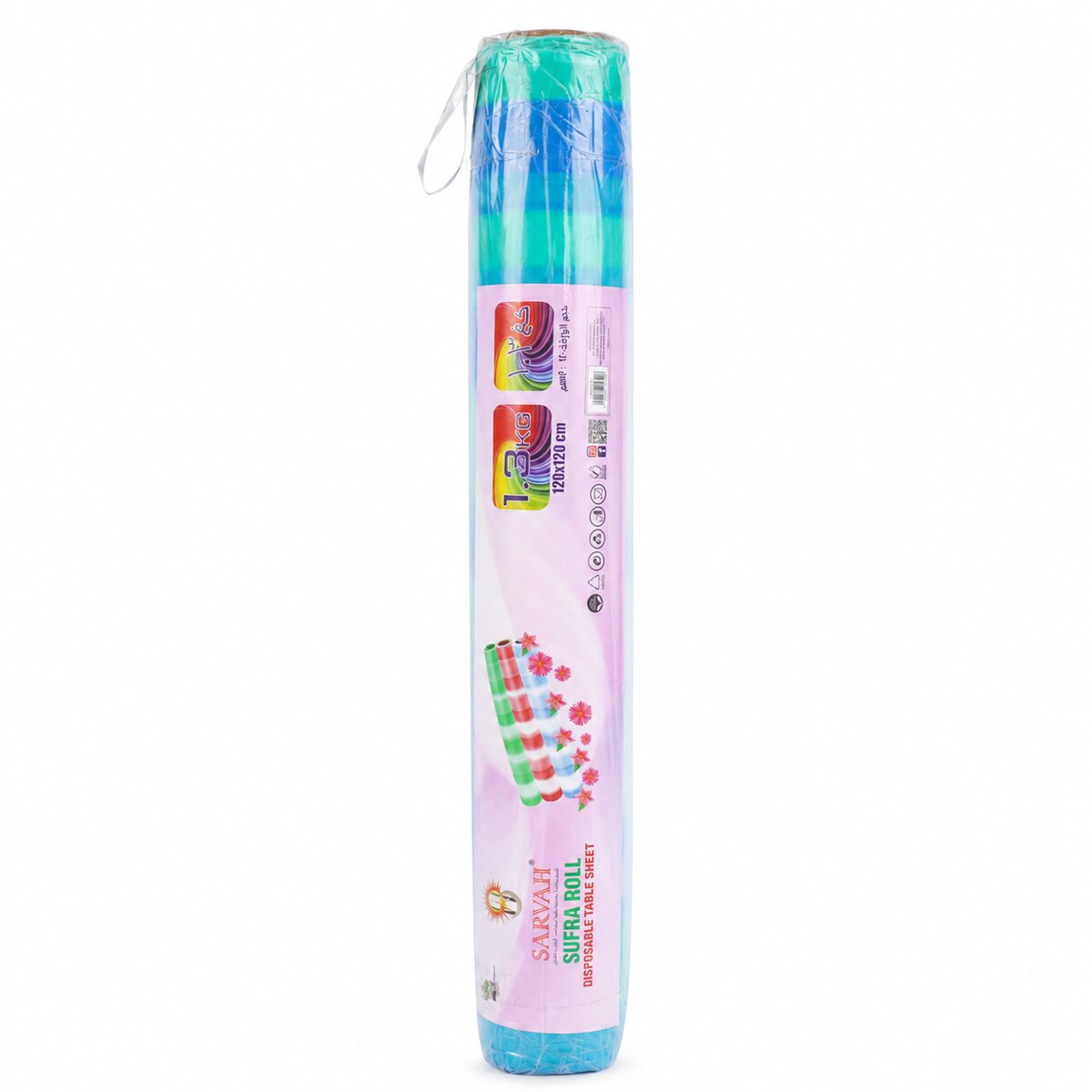Sarvah Sufra Roll Disposable Table Sheet 1.3Kg And 120x120x15M