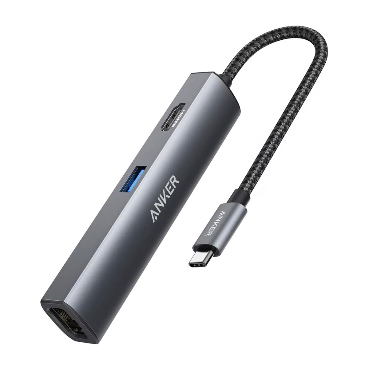 Anker Premium 5-In-1 USB Hub C 3A1H1E Gray A8338Ha1