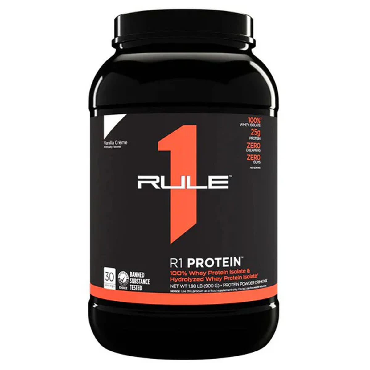 Rule 1 R1 Protien Powder Vanilla Cream Flavor 900g