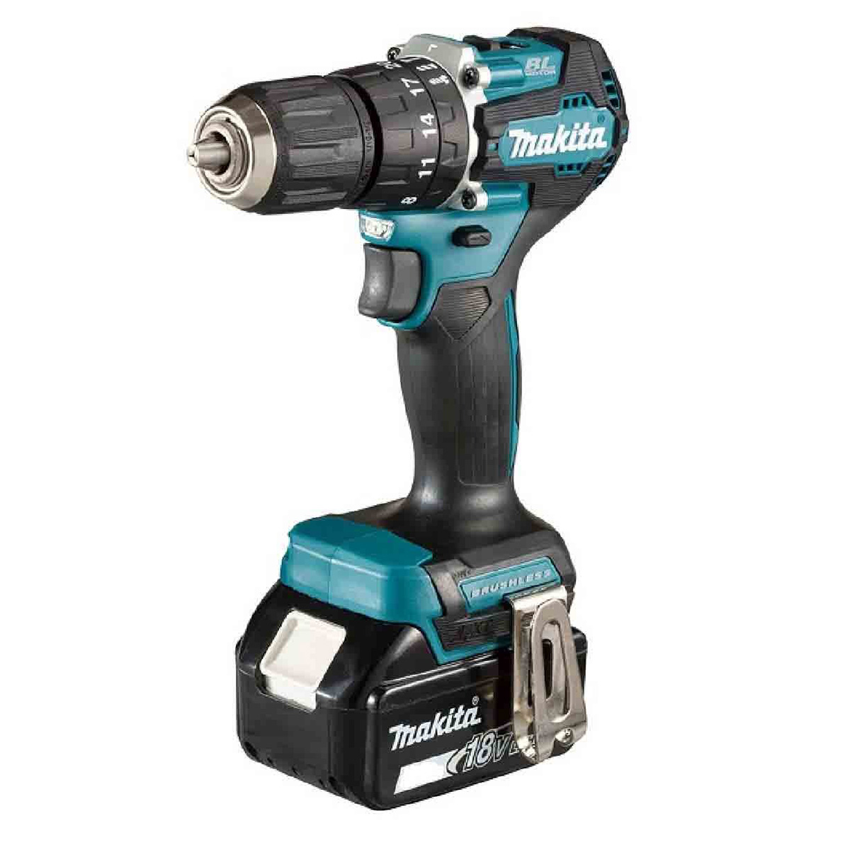 Makita 18V LXT Brushless Cordless Hammer Driver Drill Kit DHP490WVE