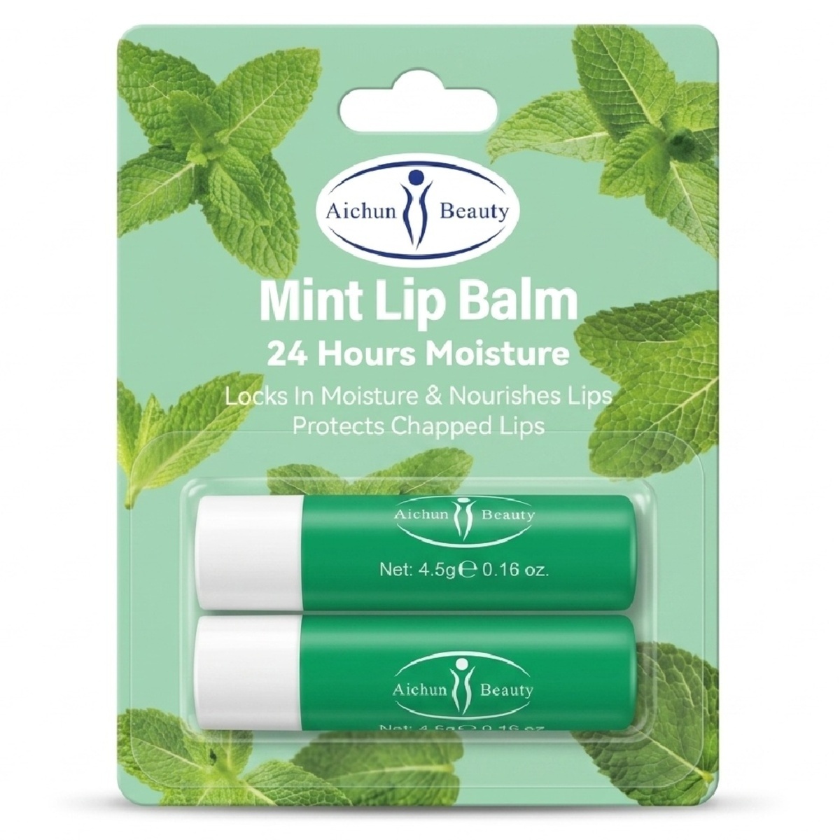 Aichun Beauty Lip Balm Mint 2 Pieces