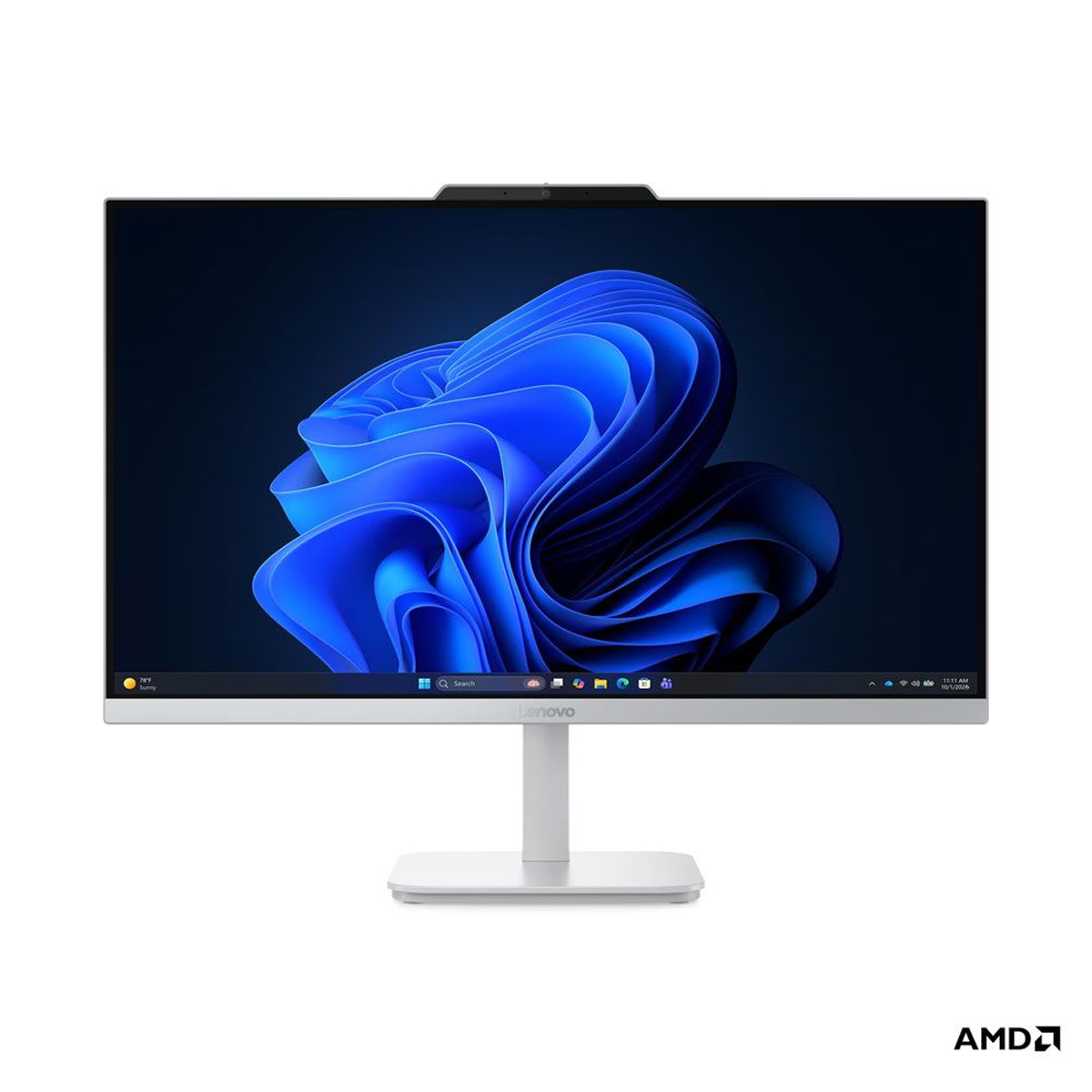 Lenovo A105 All-in-One Desktop (8GB, 512GB) 23.8 Inches FHD, Ryzen 5, Windows 11, Cloud Grey