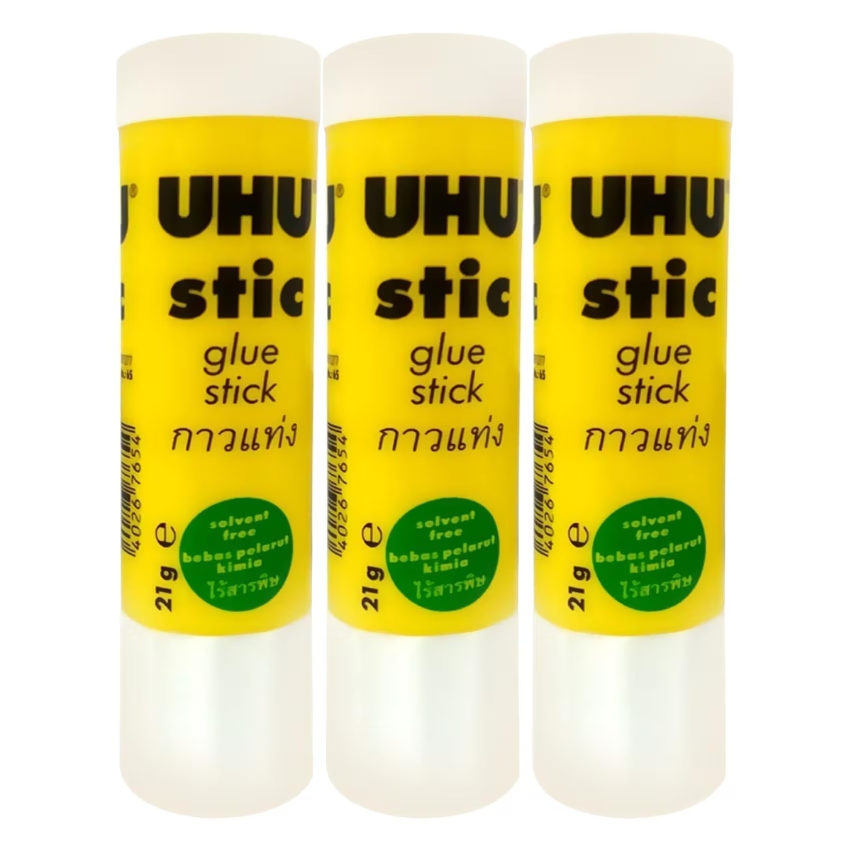 UHU Stic Glue Stick 21g 3 Pieces