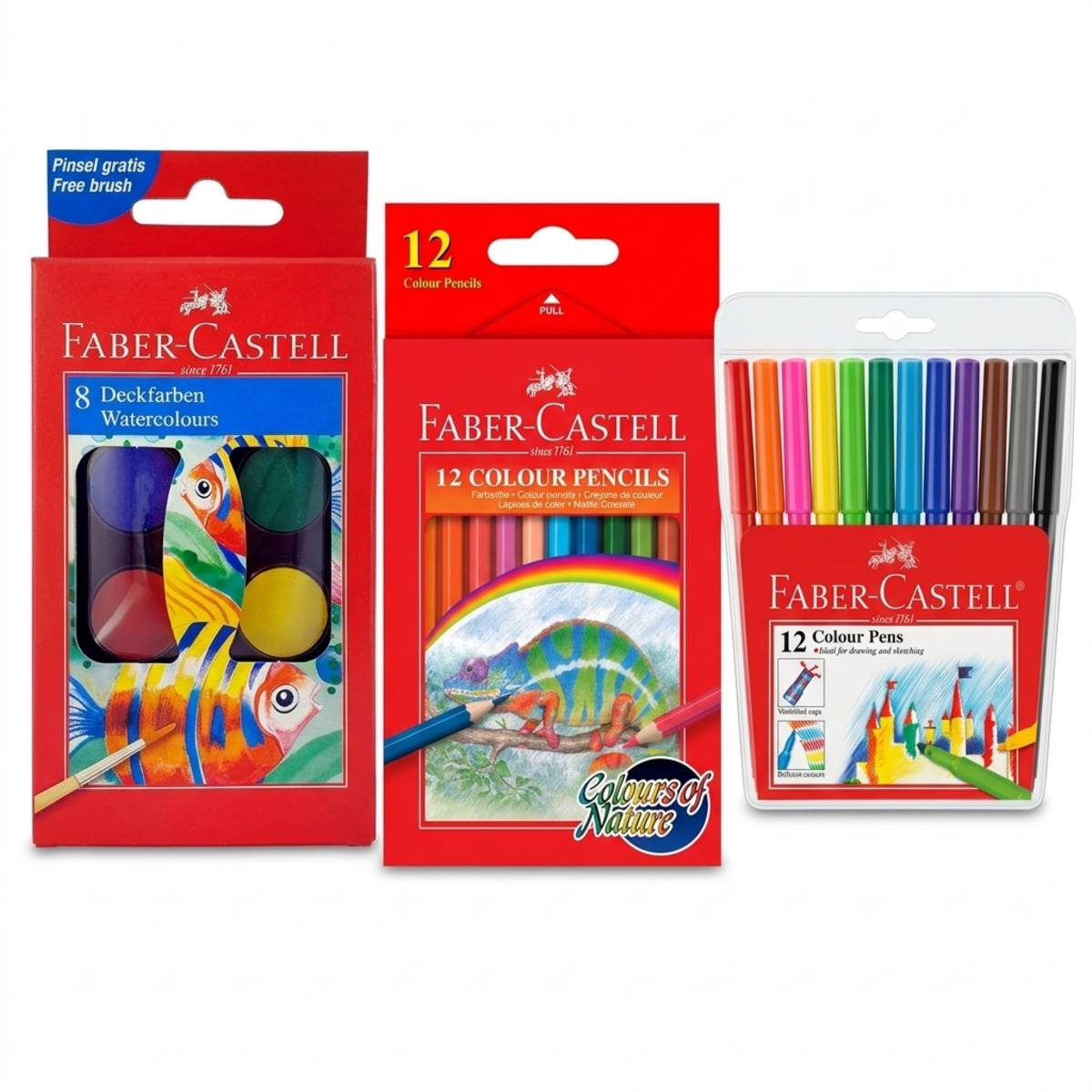 Faber-Castell Watercolours 8 Pieces