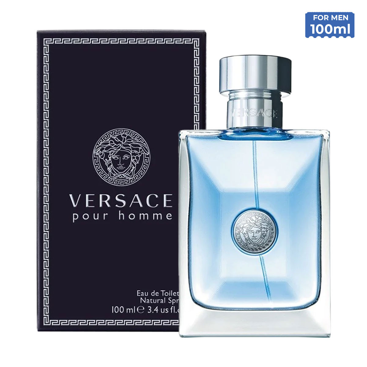 Versace Pour Homme Eau De Toilette for Men 100ml