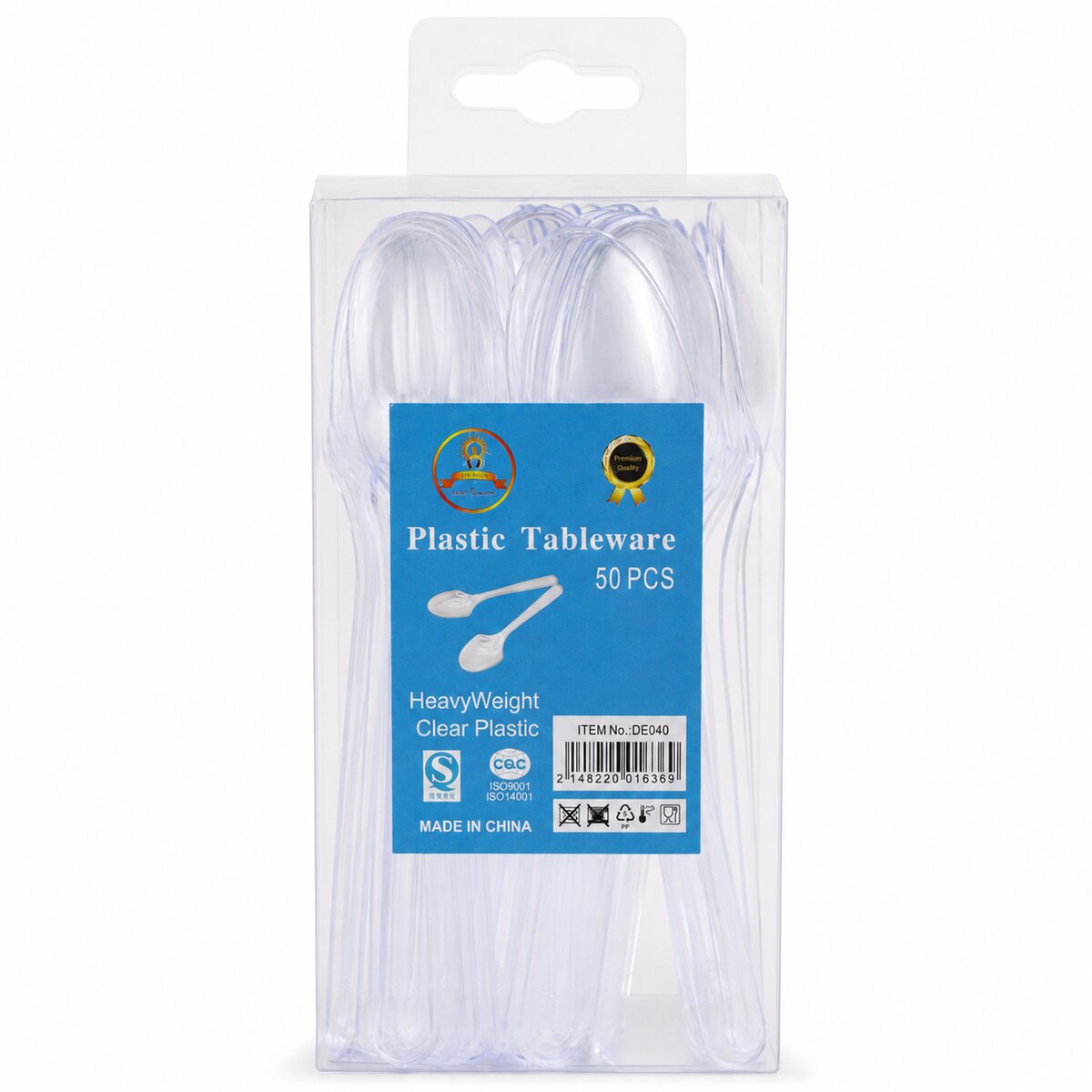 Disposable Plastic Desert Spoon 50 Pieces
