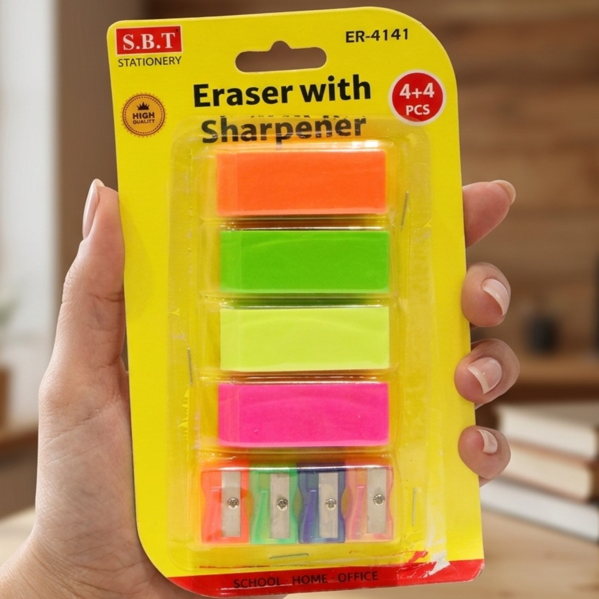 Eraser with Sharpener 1x8 Pieces