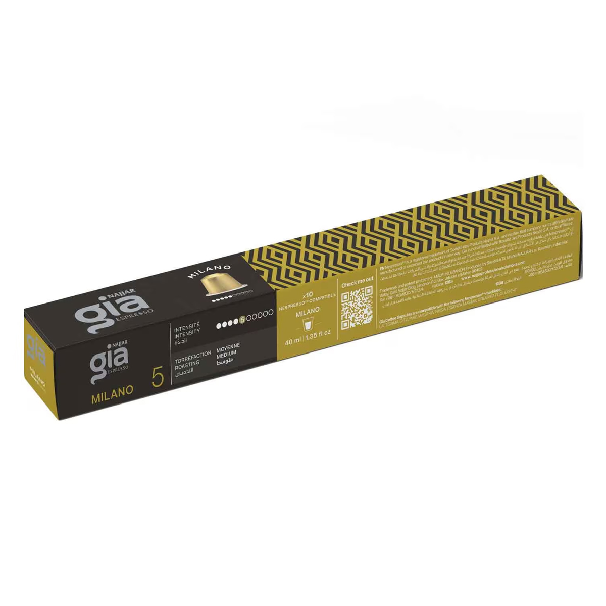 Najjar Gia Espresso Milano Coffee Capsules 40ml