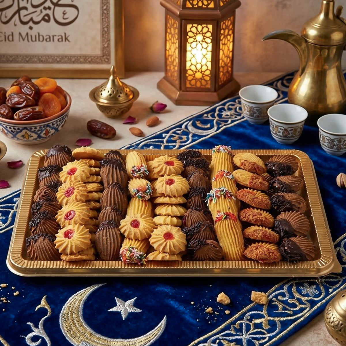 Almajlis Cookies Assorted Golden Box