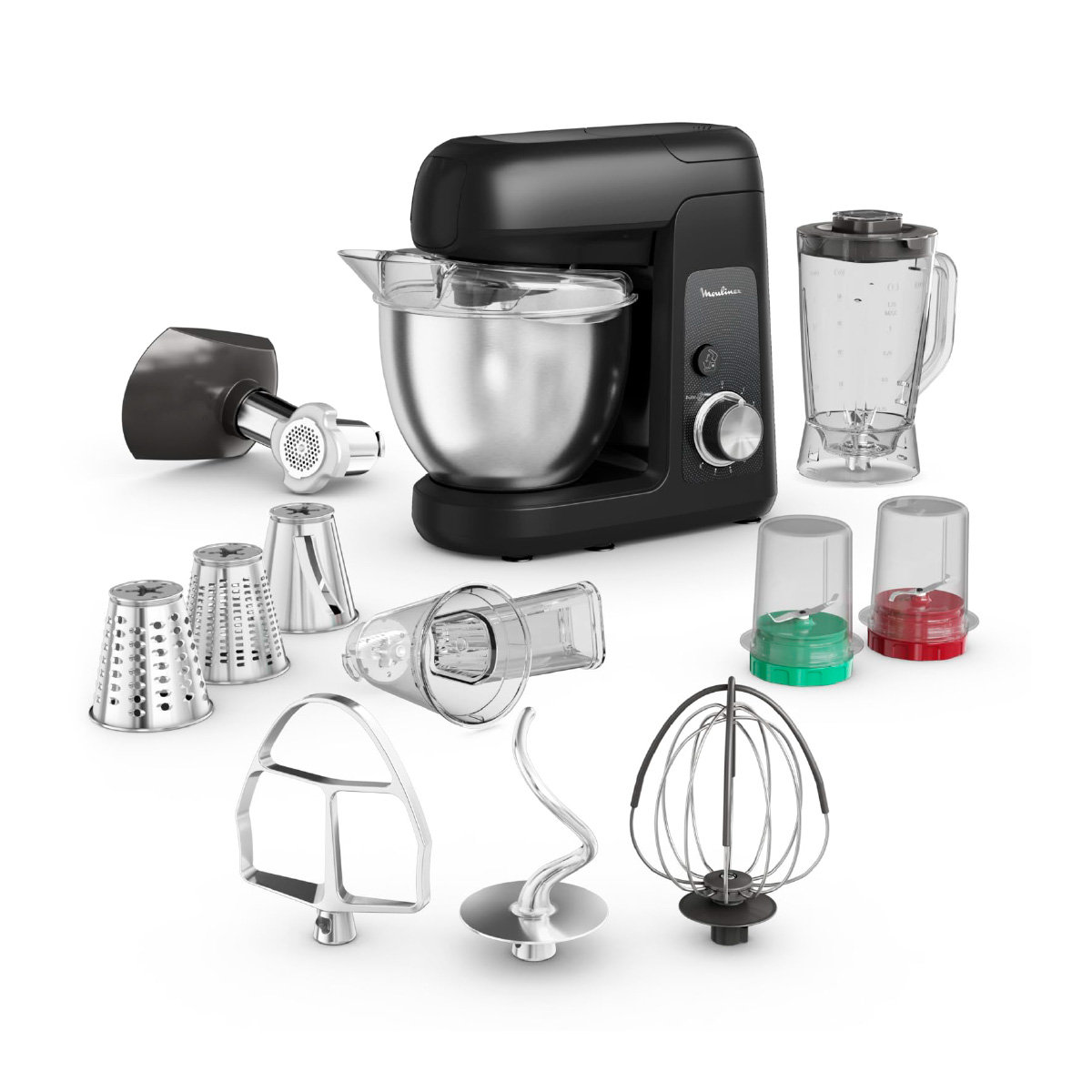 Moulinex Kitchen Mixer 1100w Black - QA525827