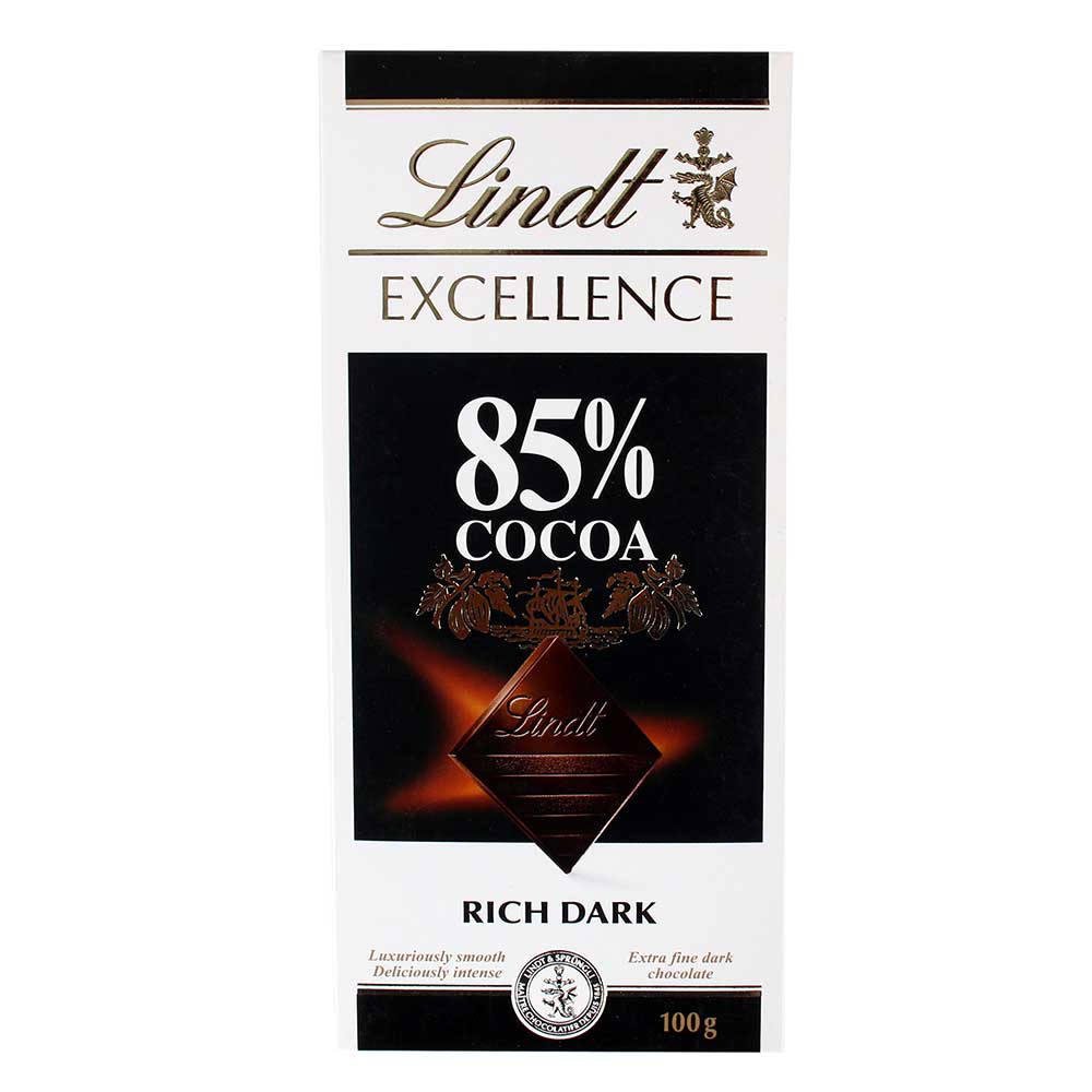 Lindt Excellence Rich Dark Chocolate 85% Cocoa 100g