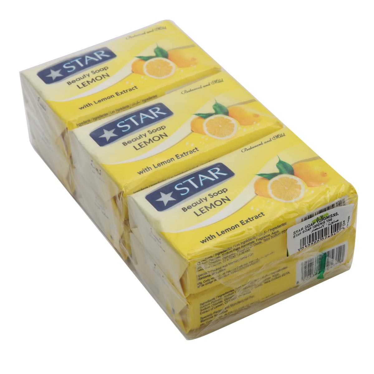 Star Beauty Soap Lemon 6x125g
