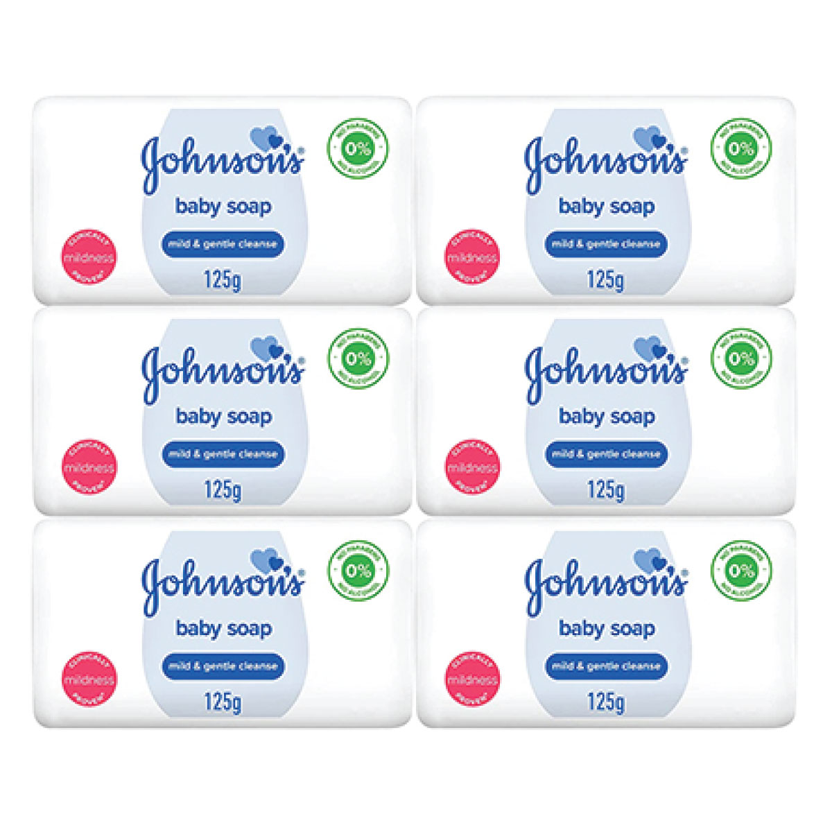 Johnson's Baby Soap 6x125g