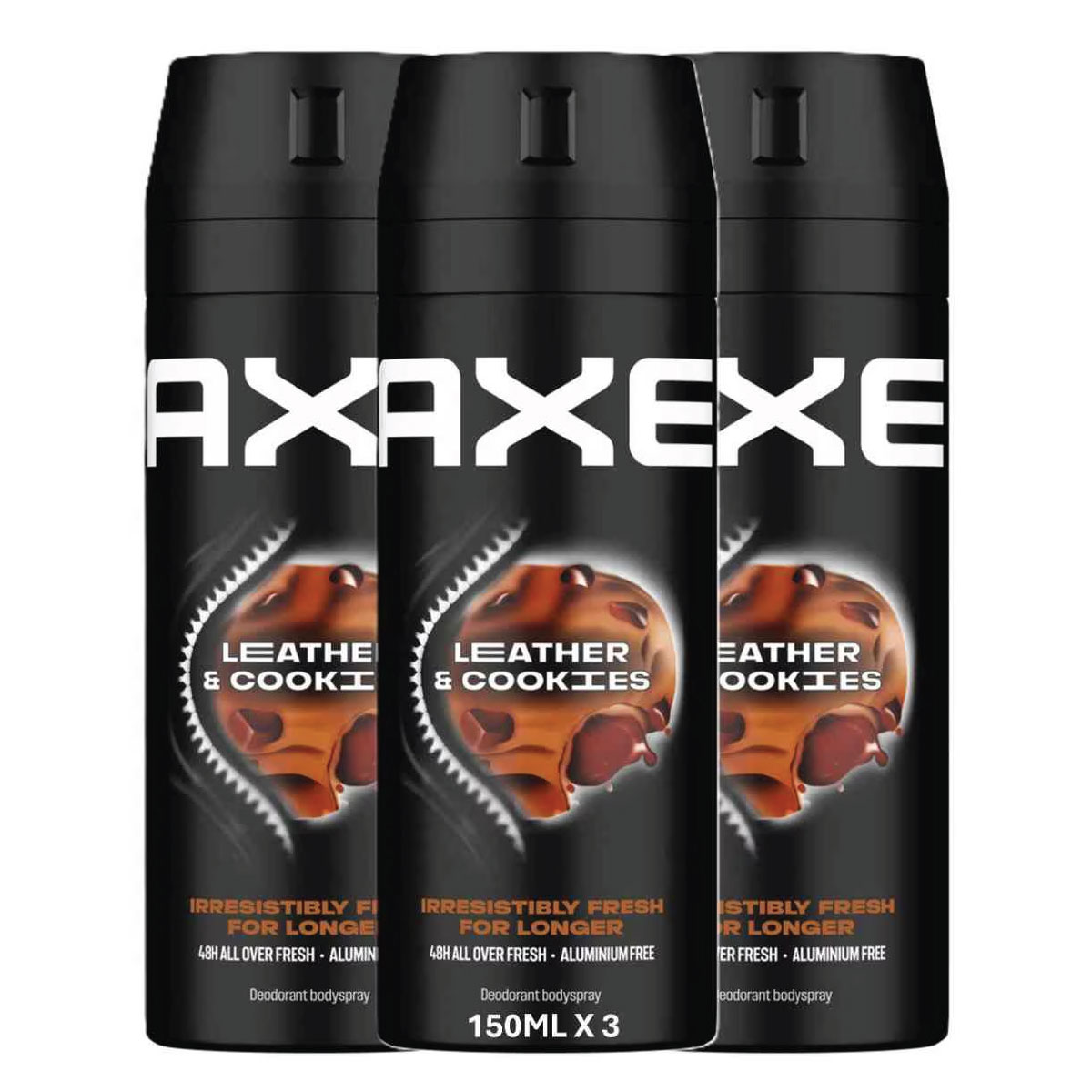 Axe Leather & cookies Body Spray 2x150ml