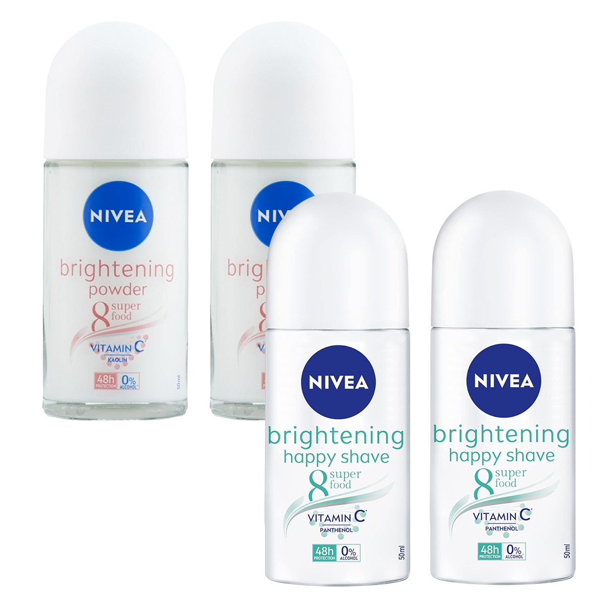 Nivea Men Anti-Perspirant Invisible Black & White Original 72h Roll On 50ml