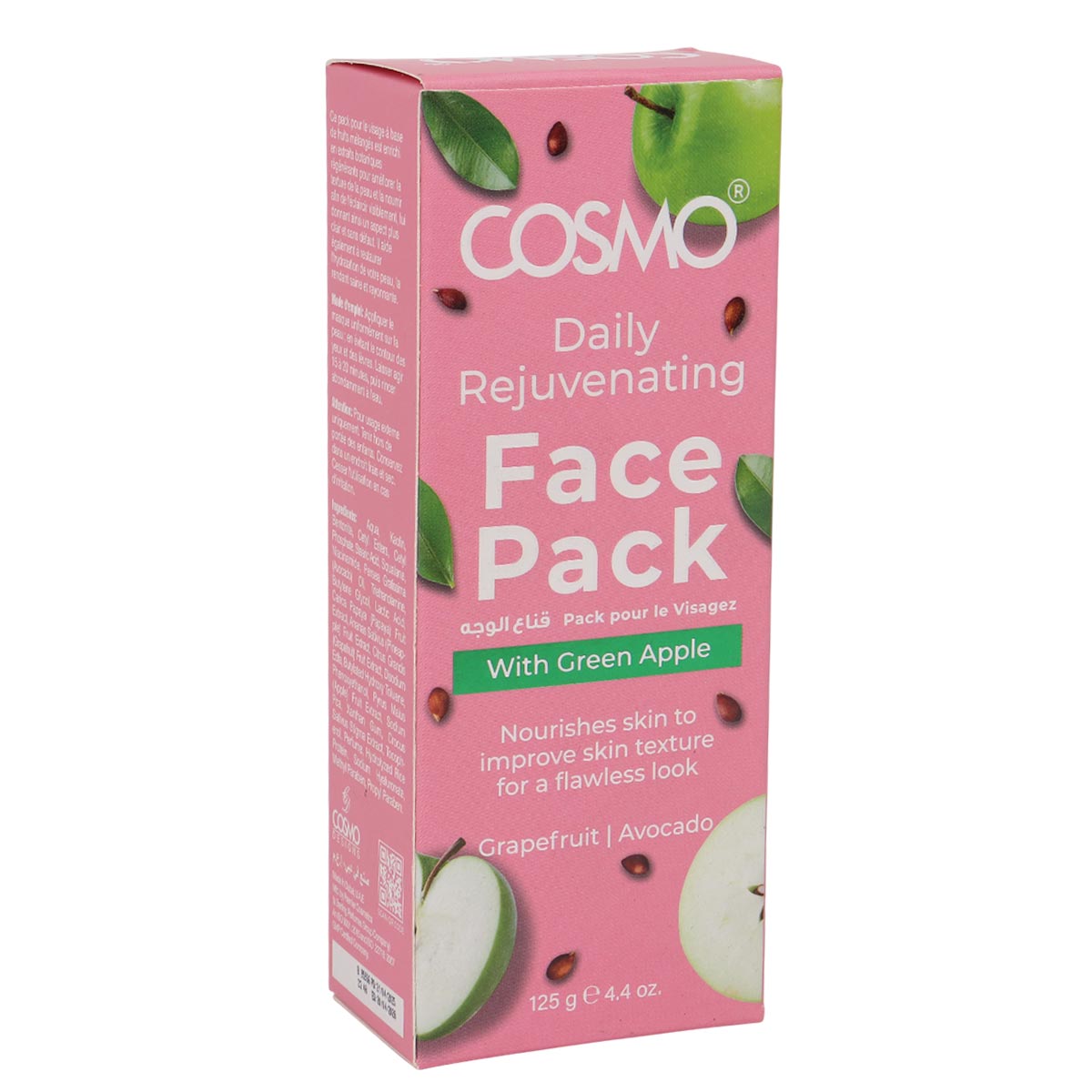 Cosmo Face Pack with Green Apple 125g