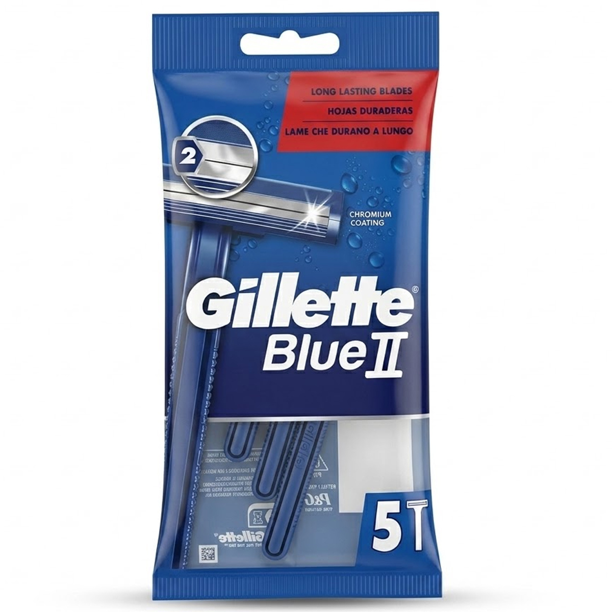 Gillette Blue II Disposable Razors 5 Pieces
