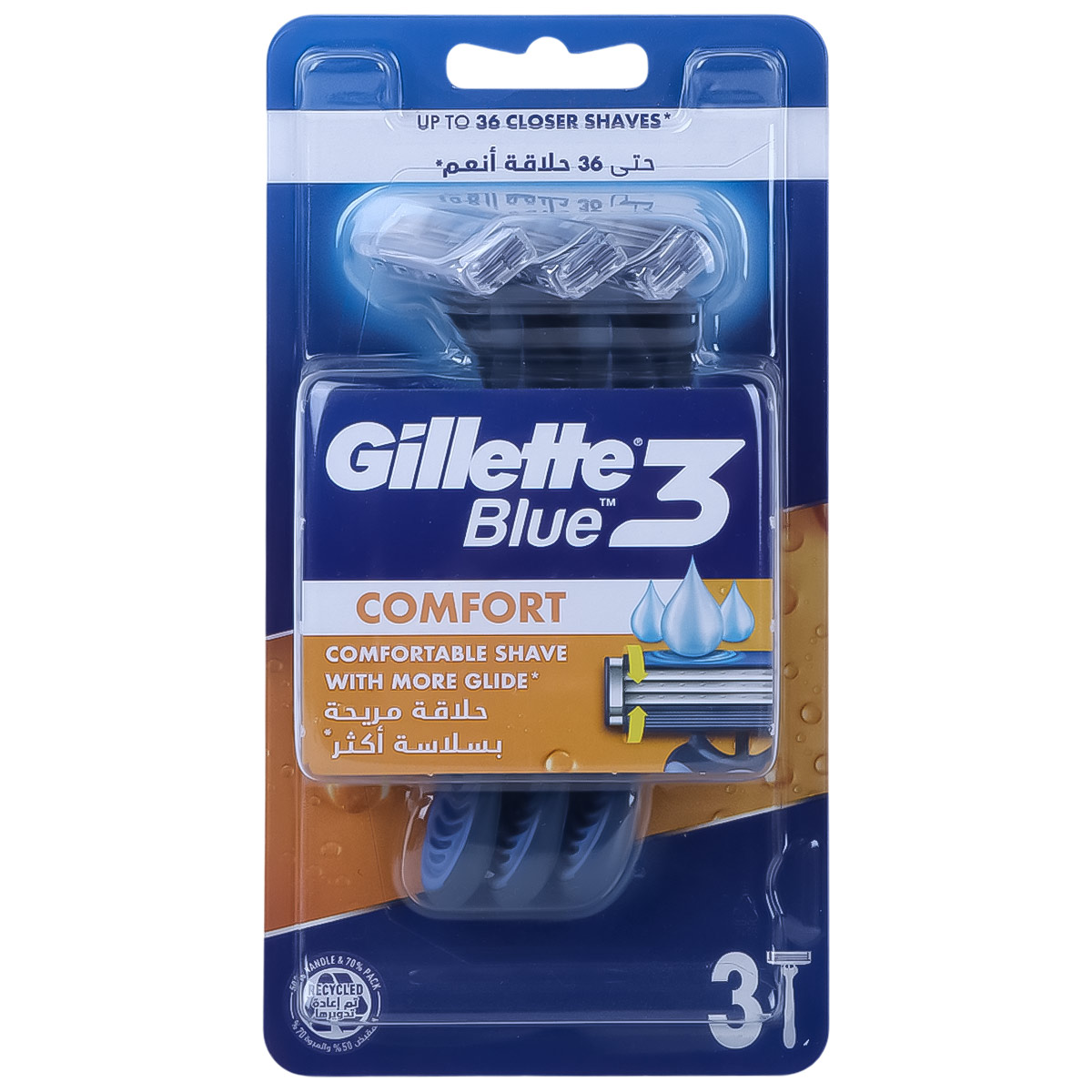 Gillette Blue 3 Comfort Mens Razor 6 Pieces