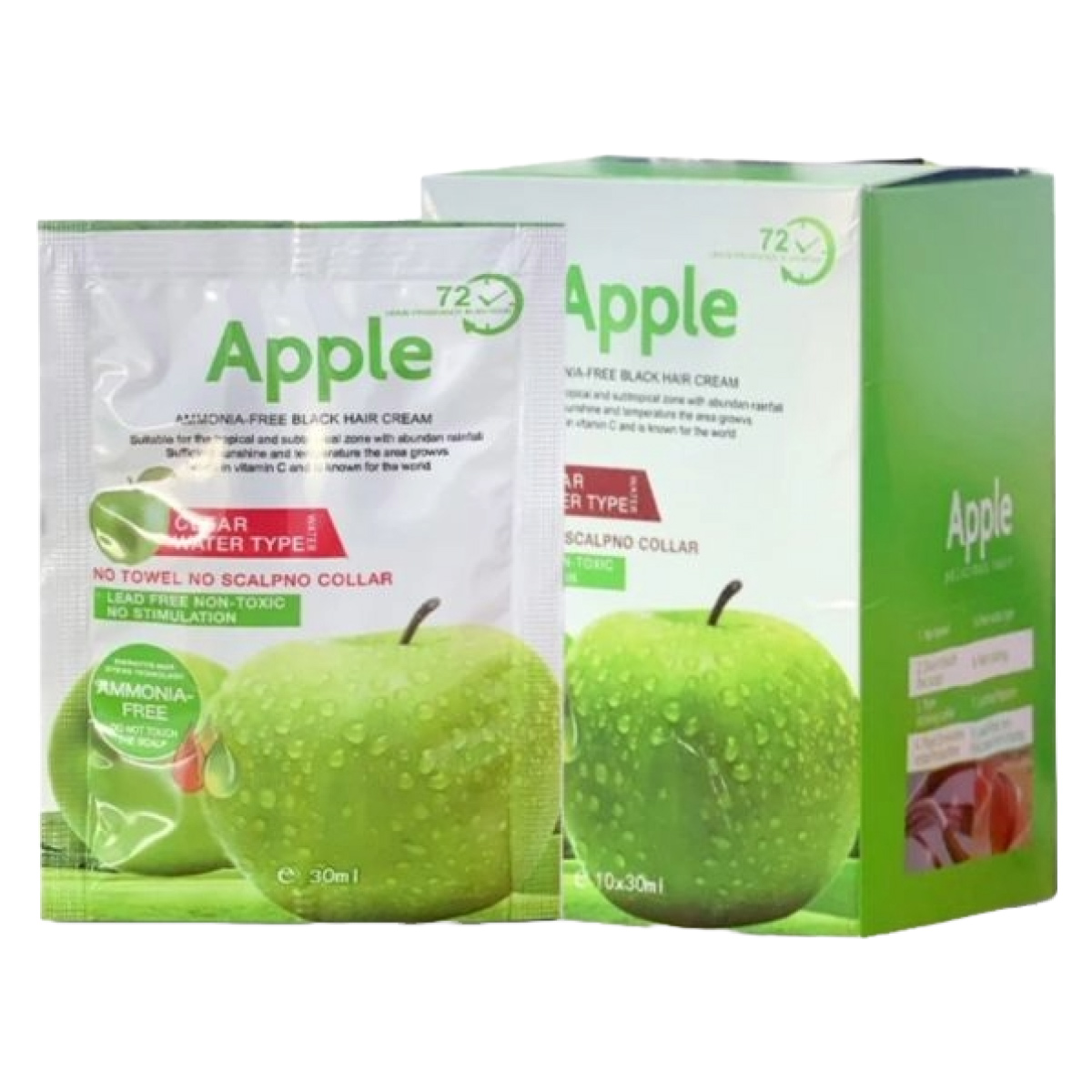 Apple Black Hair Color 10x30ml