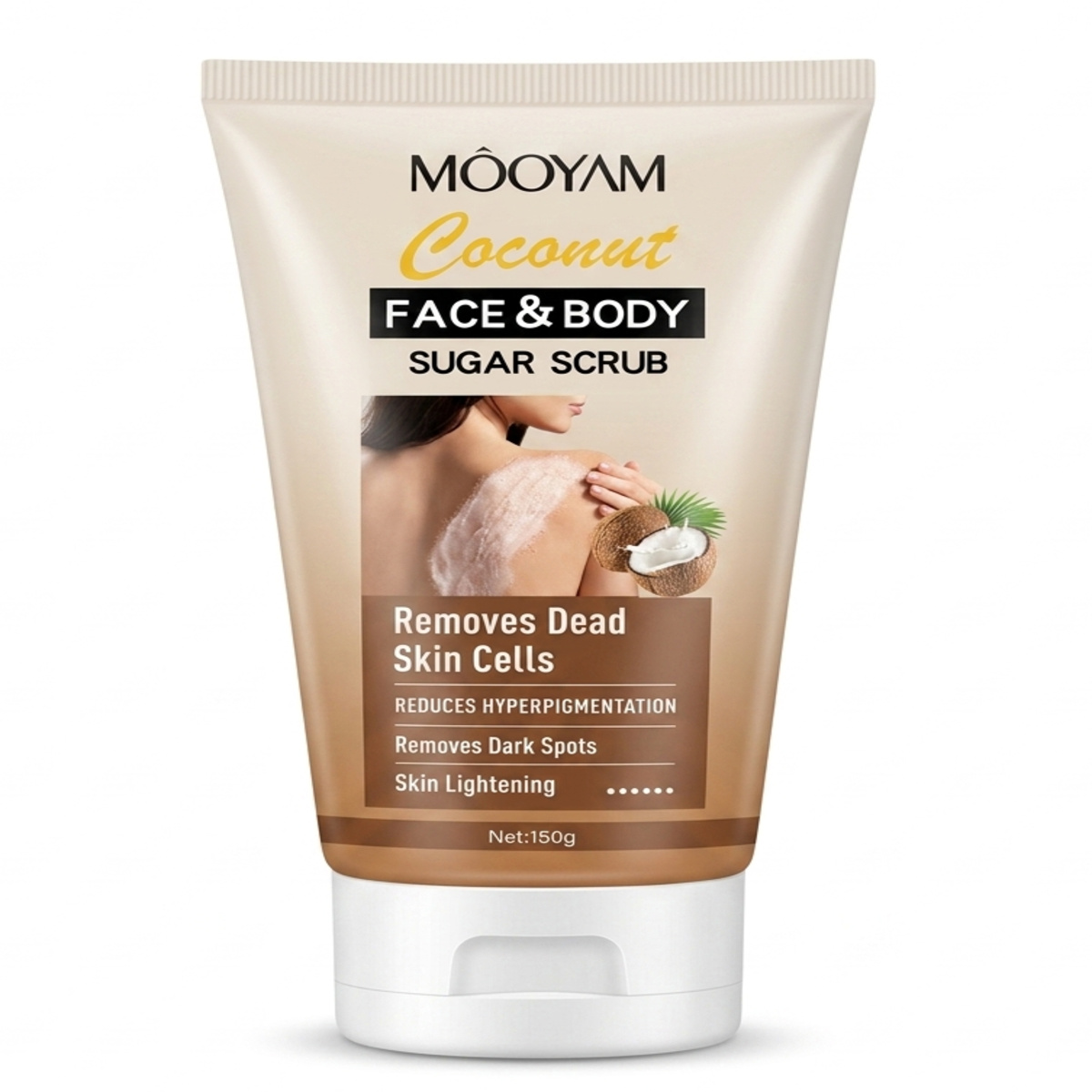 Mooyam Coconut Face & Body Sugar Scrub 150g
