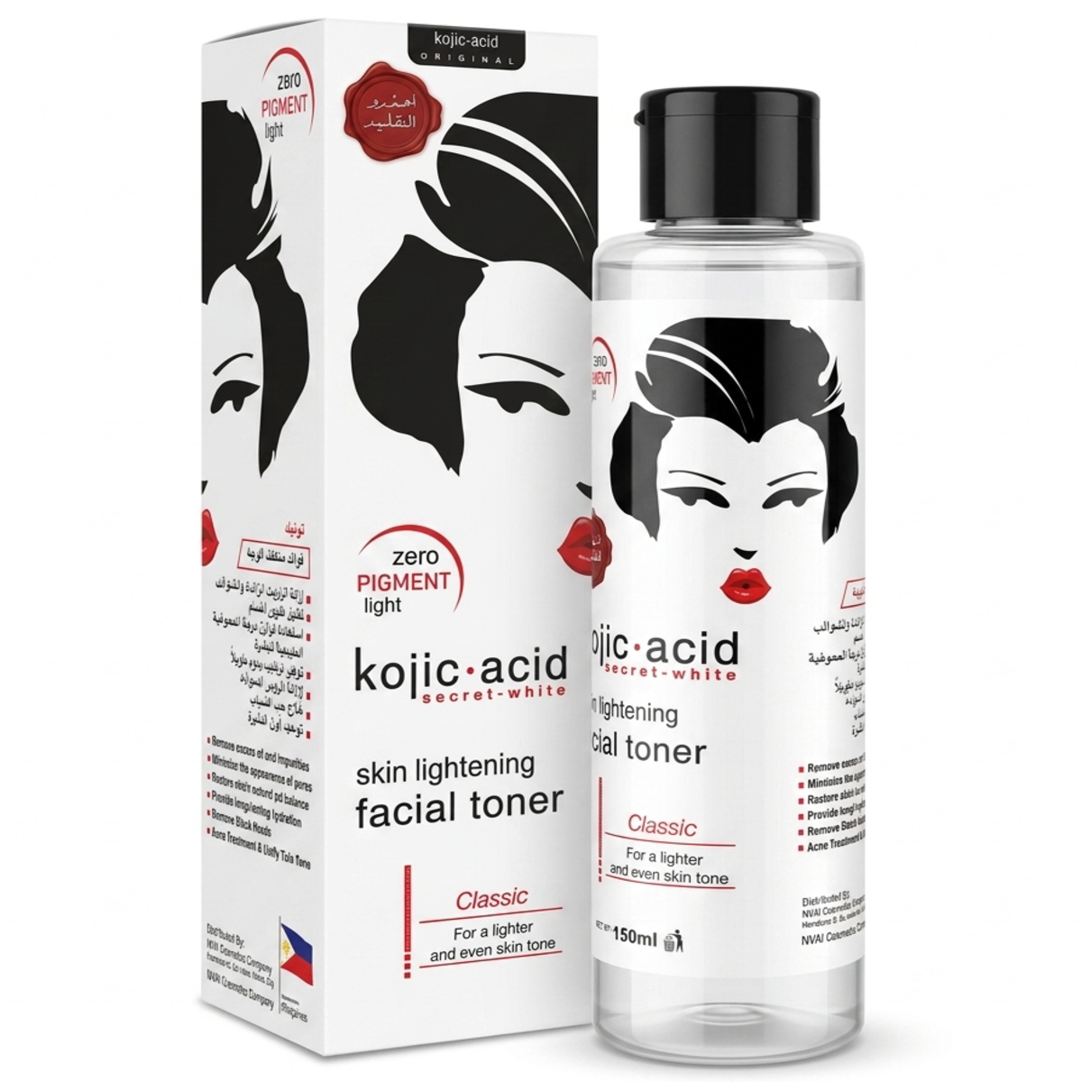 Kojic Acid Skin Lightening Facial Toner Classic 150ml