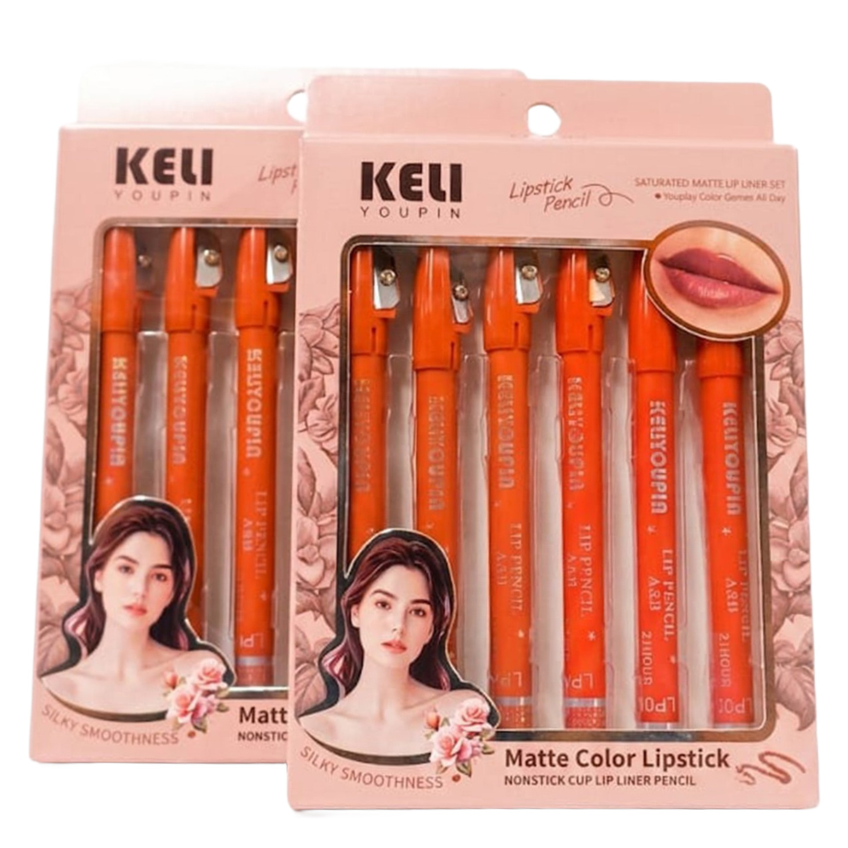 Keli Youpin Matte Color Lipstick Pencil Set
