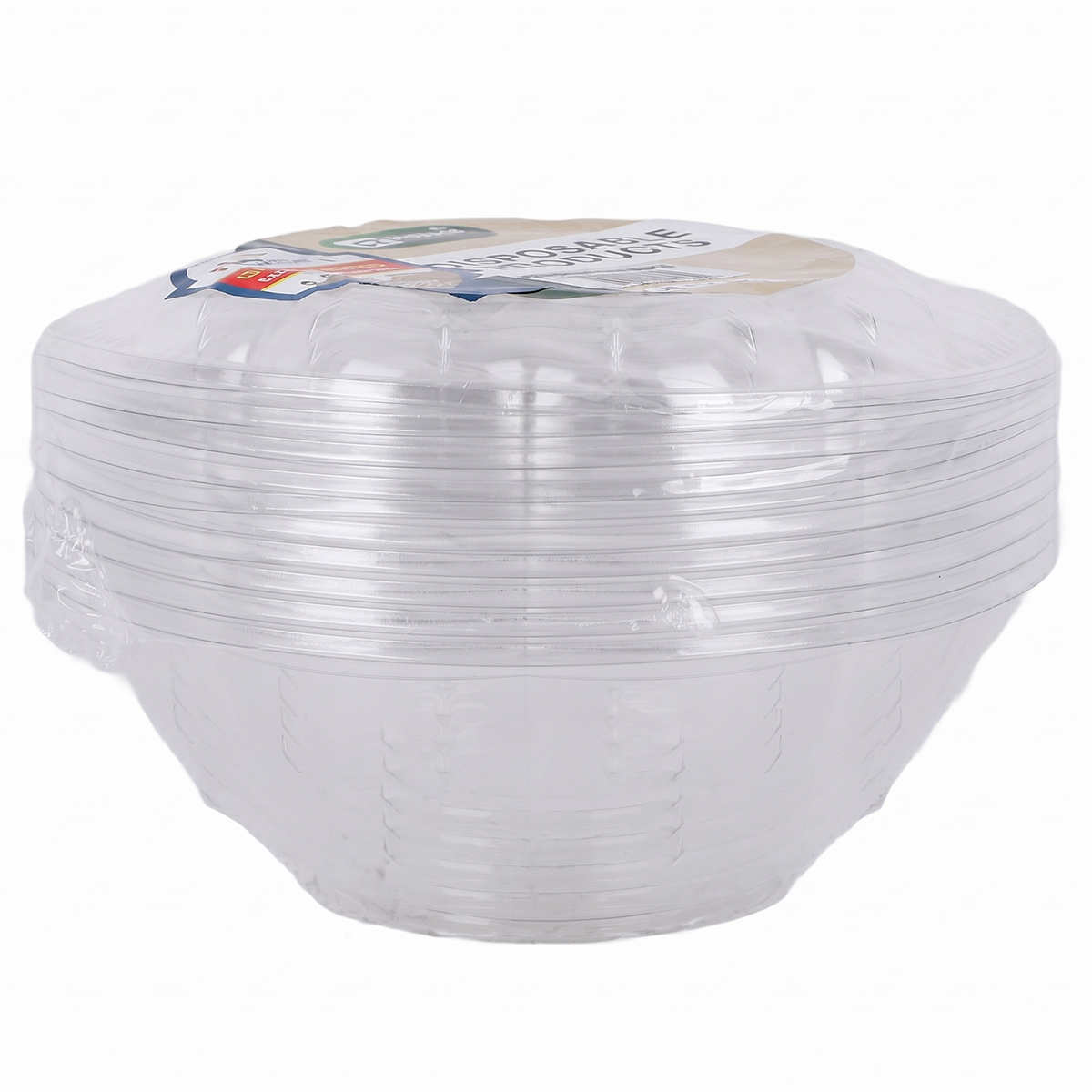 Richoos Disposable Salad Bowl With Lid 1x5 Pieces
