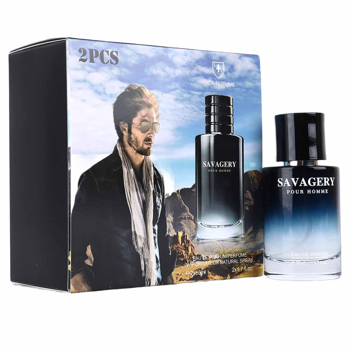 Savagery Mens Perfume 50ml Assorted 2pcs