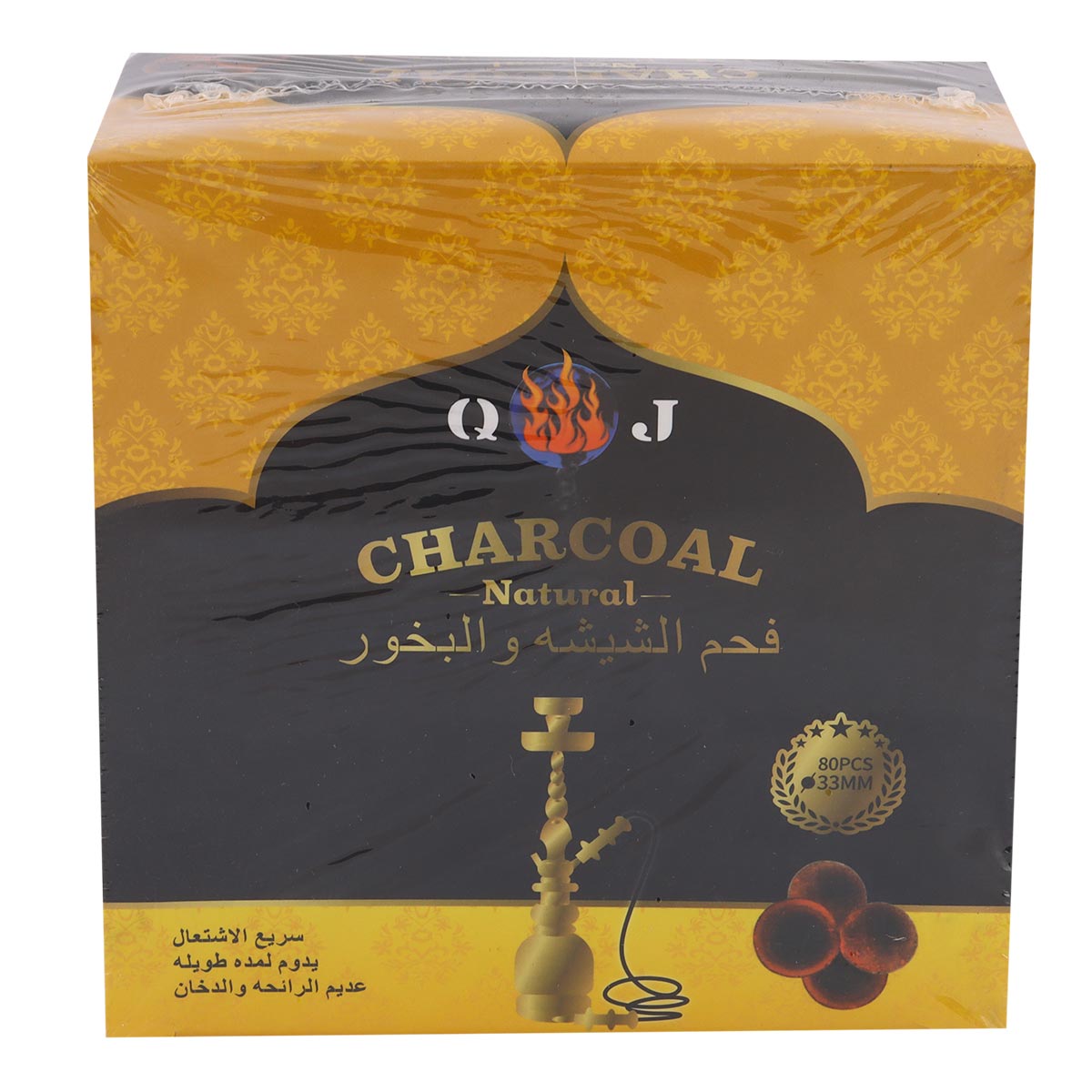 Q & J Natural Charcoal 80 Pieces