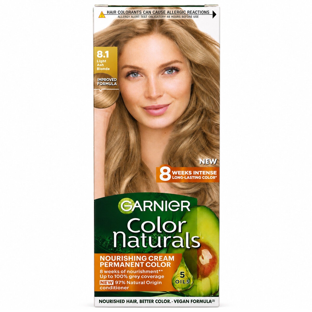 Garnier Hair Color Naturals Permanent Color Light Ash Blonde 8.1