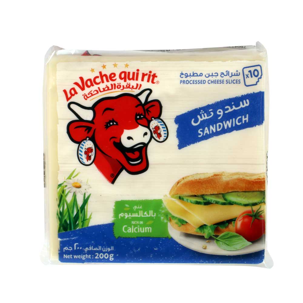 La Vache Qui Rit Processed Slices Cheese for Sandwich 10 Pcs