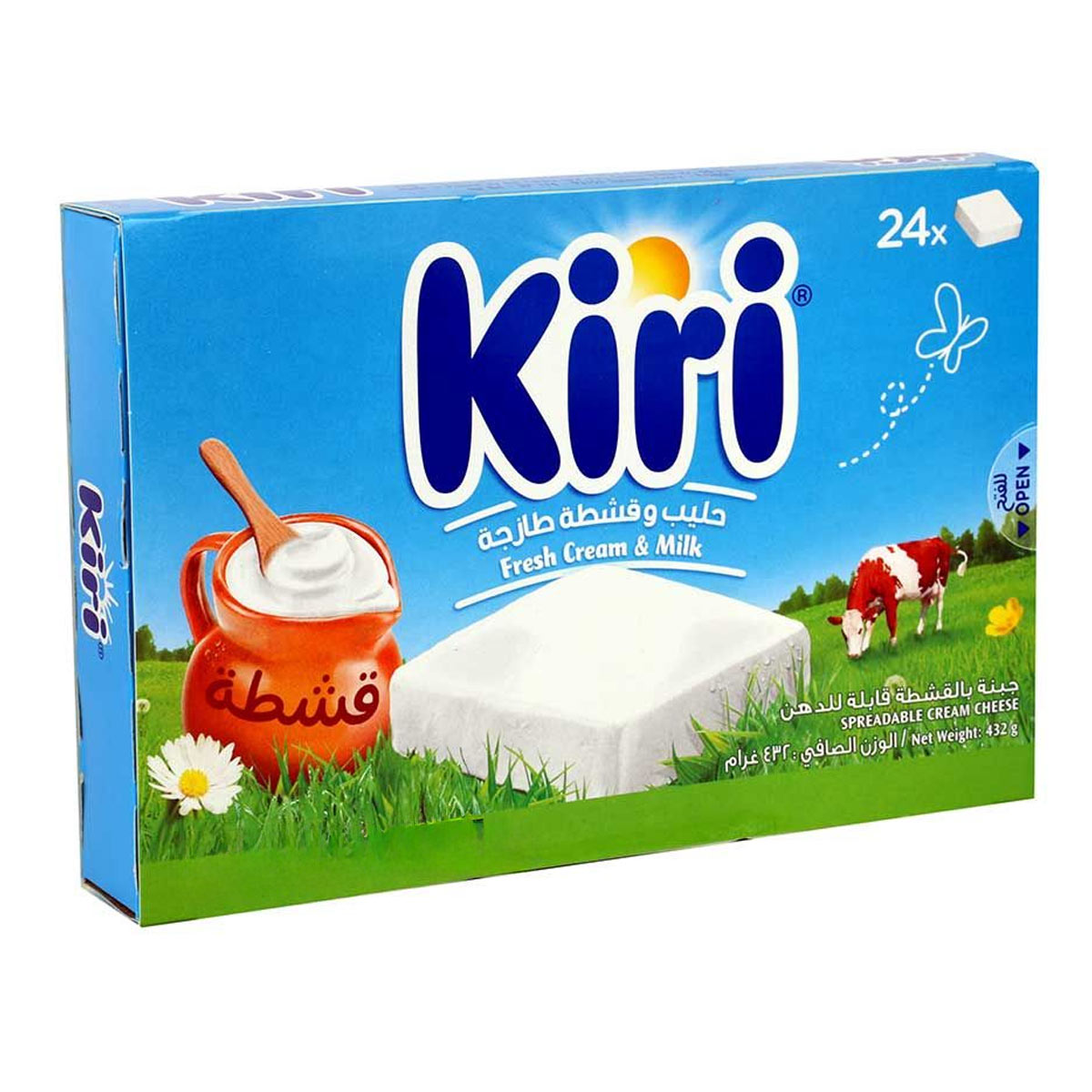 Kiri Spreadable Cream Cheese Fresh Cream and Milk 432g