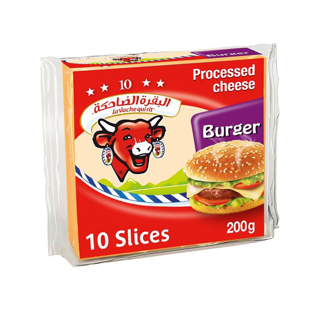 La Vache Qui Rit Processed Cheese Slices for Burger 10 - 200g