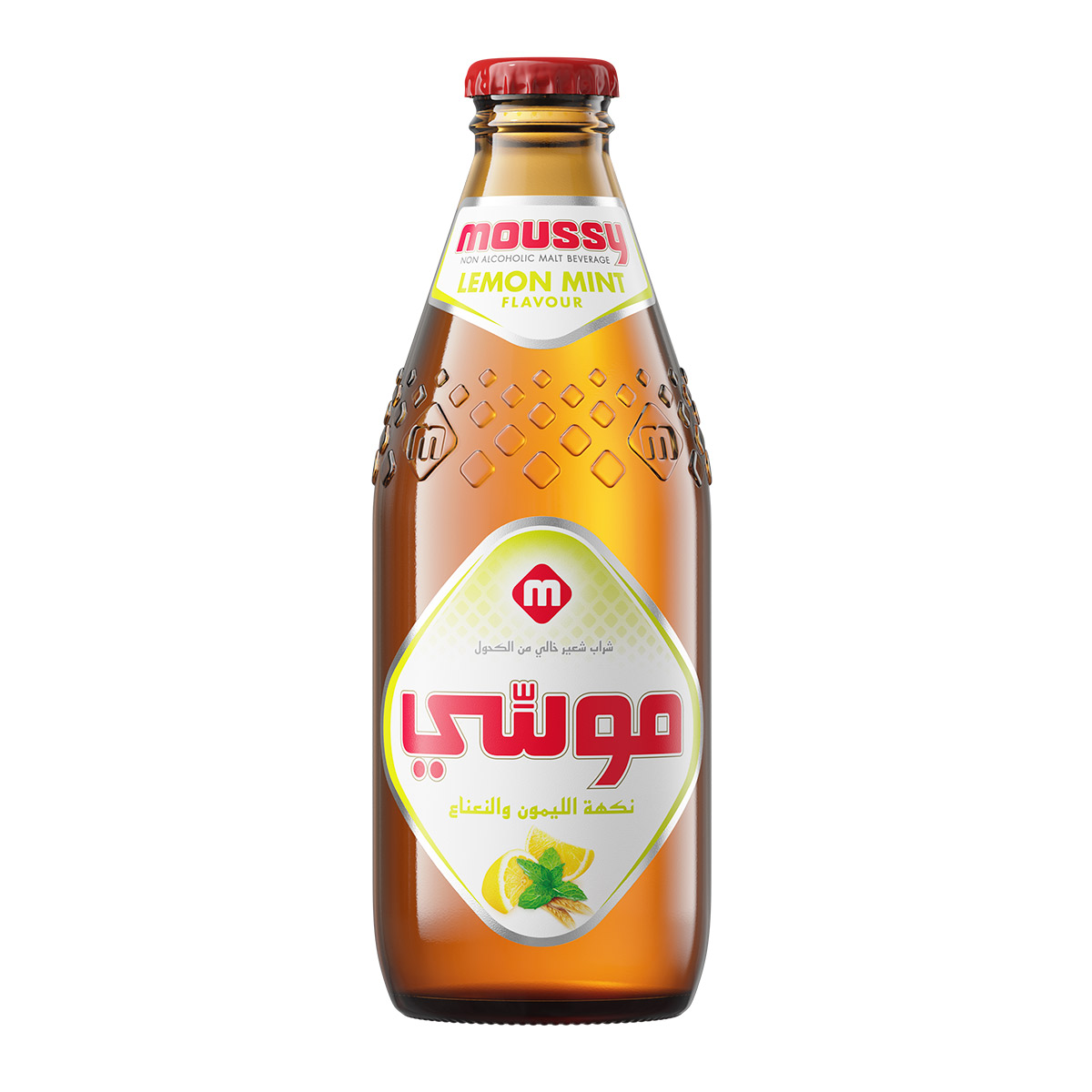 Moussy Lemon Mint Flavoured Non Alcoholic Malt Beverage 330ml