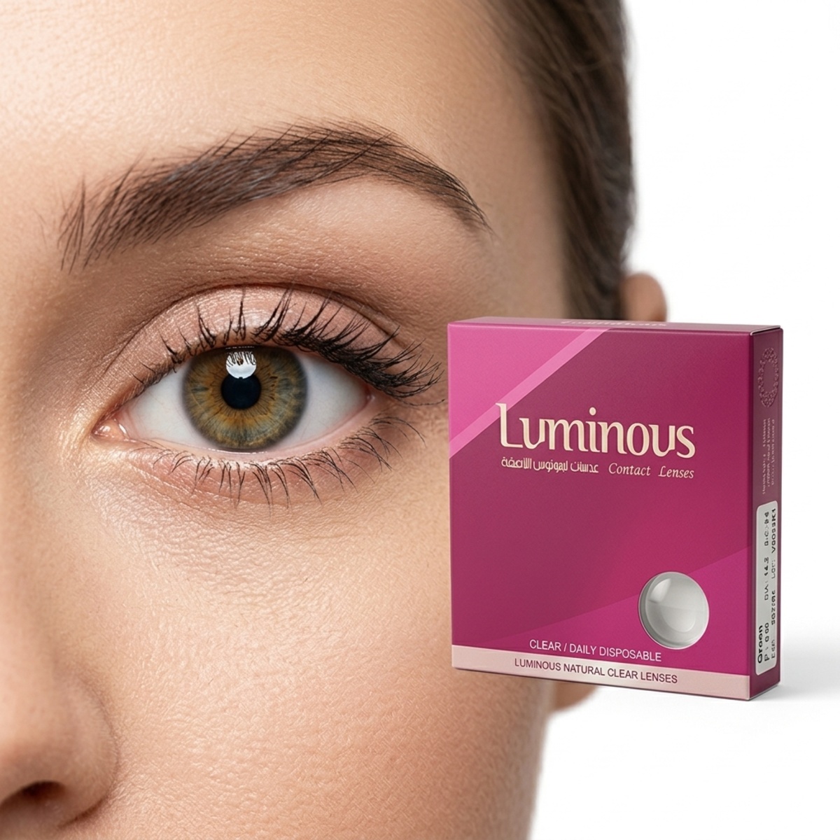 Luminous Natural Clear Contact Lenses Green Color