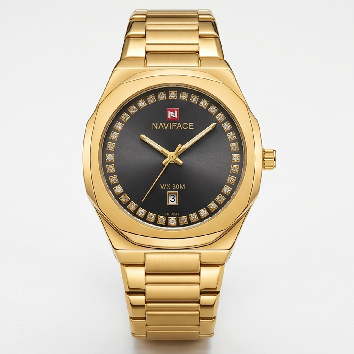 Naviface Mens Metal Watch