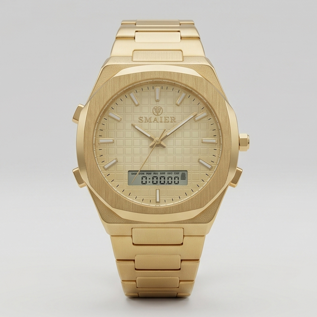 Smaier Mens Metal Watch