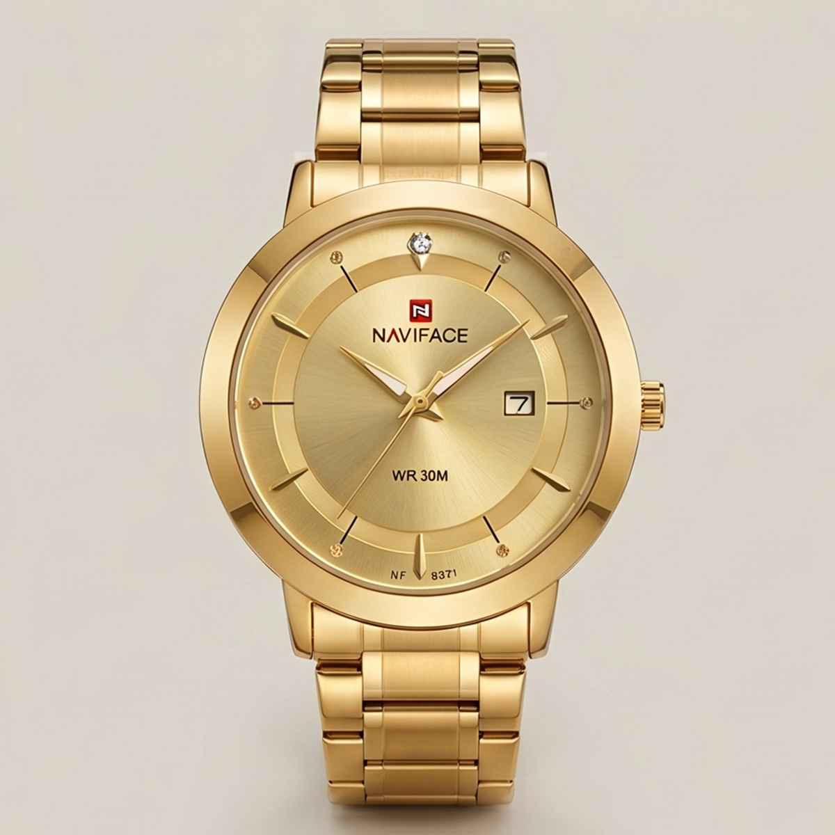 Naviface Mens Metal Watch