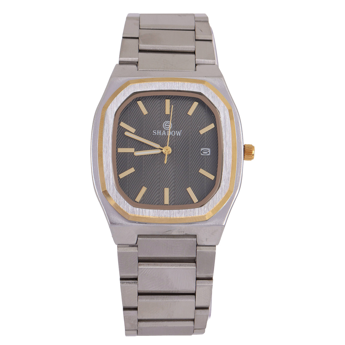 Shadow Mens Metal Watch Silver