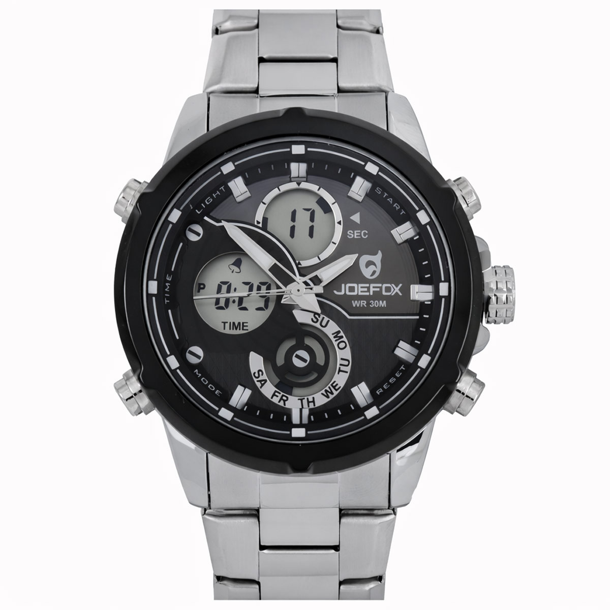 Joefox Gents Metal Watch Silver