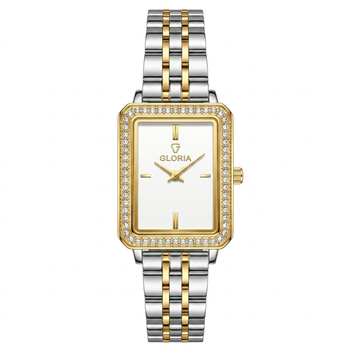 Gloria Formal Watch For Women In Two Tone & White Color