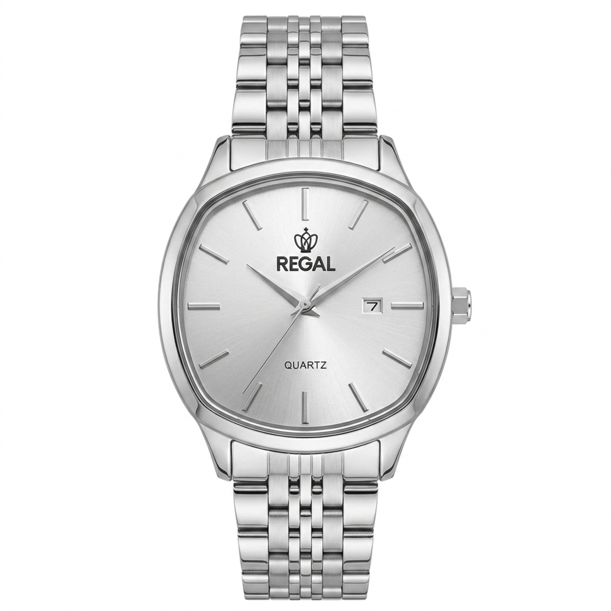 Regal Quartz Formal Watch For Men In Silver Color