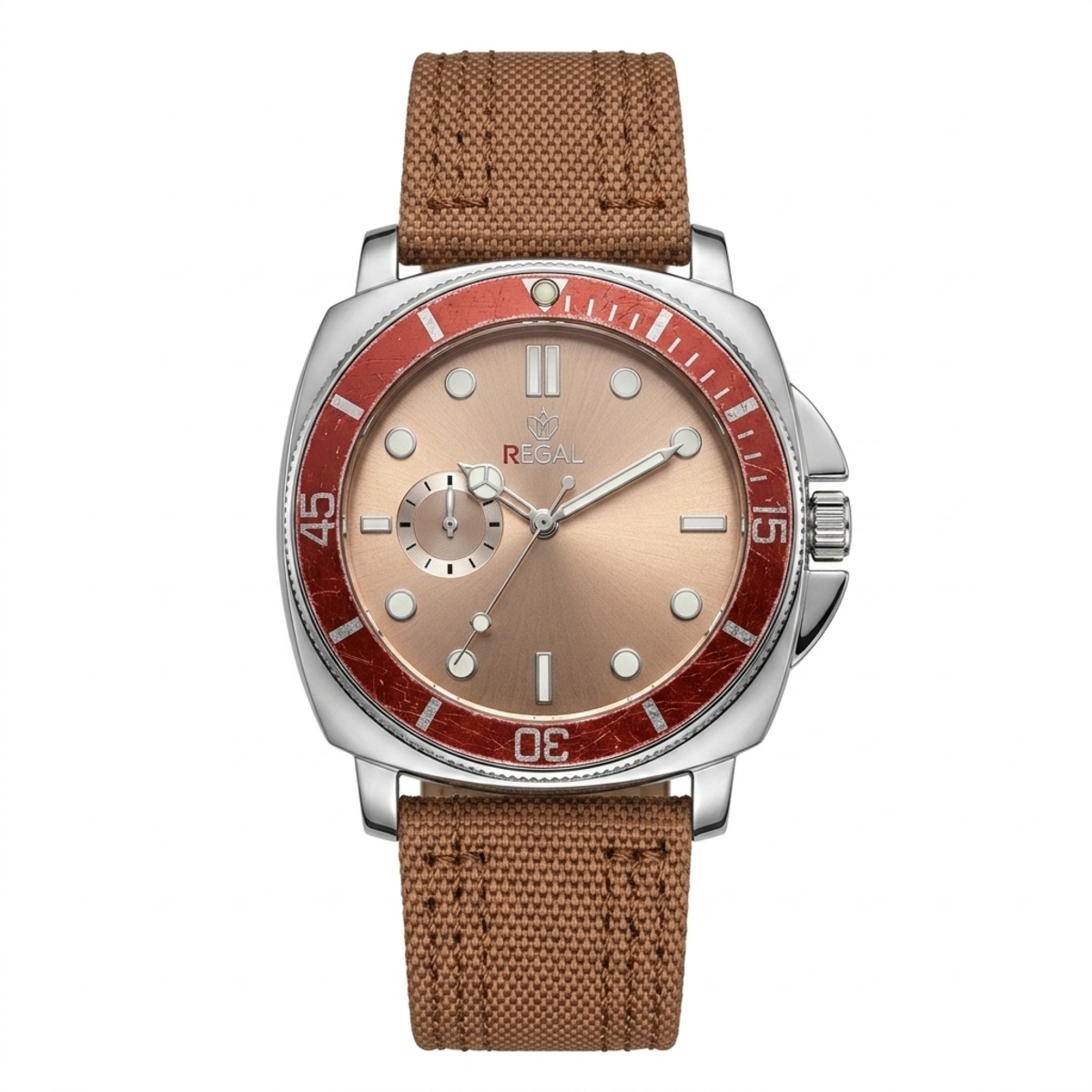 Regal Formal Watch For Men In Bronze & Champagne Color