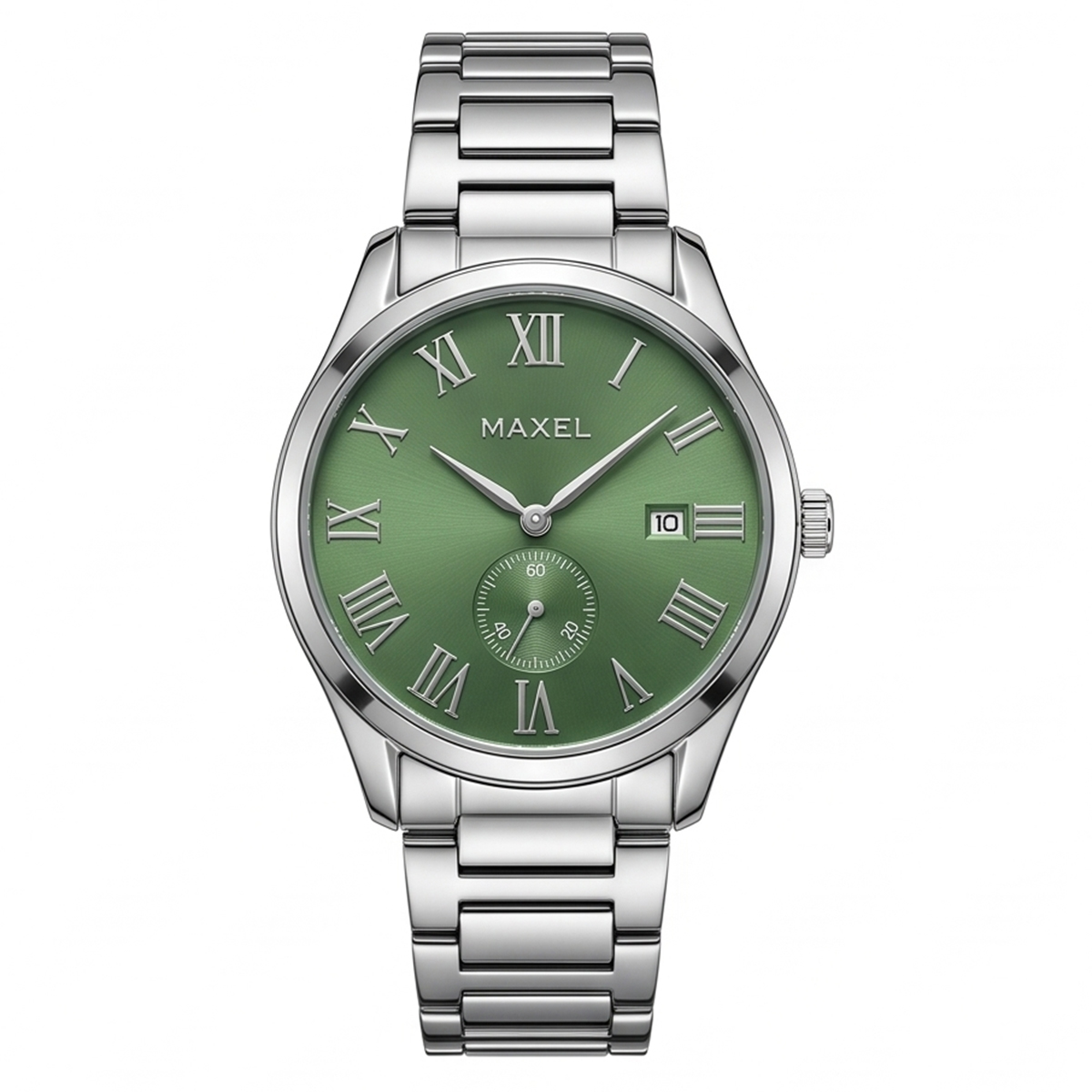 Mseta Mens Metal Watch Green
