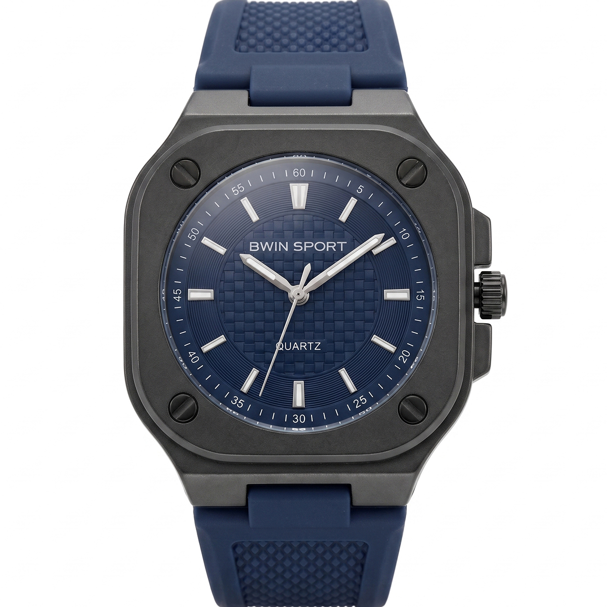 Bwin Sport Rubber Watch Black