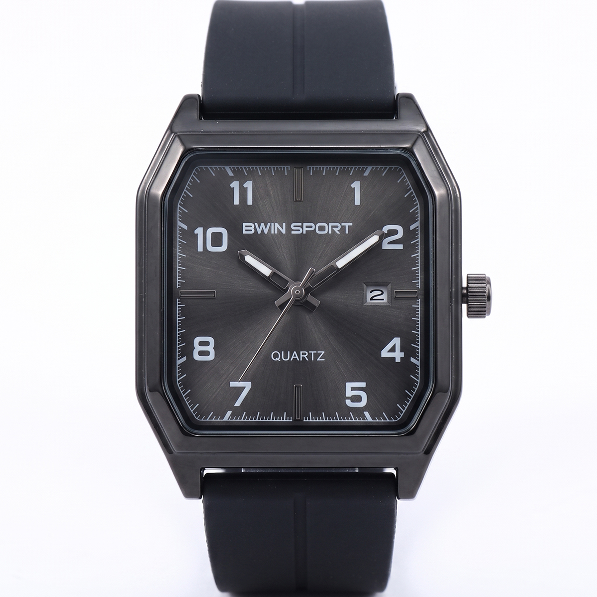 Bwin Sport Rubber Watch Black