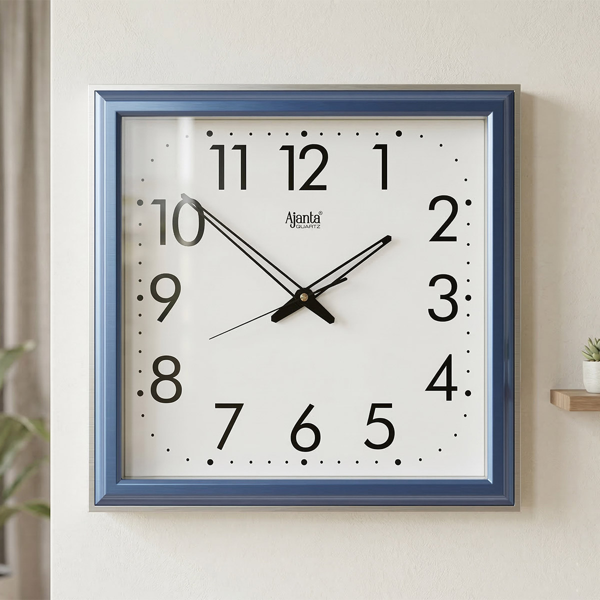 Ajanta Quartz Office Series Square Wall Clock