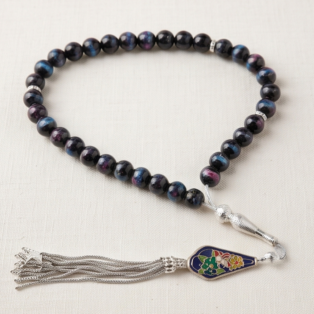 Fluorite & Tiger Eye Prayer Beads Tasbih