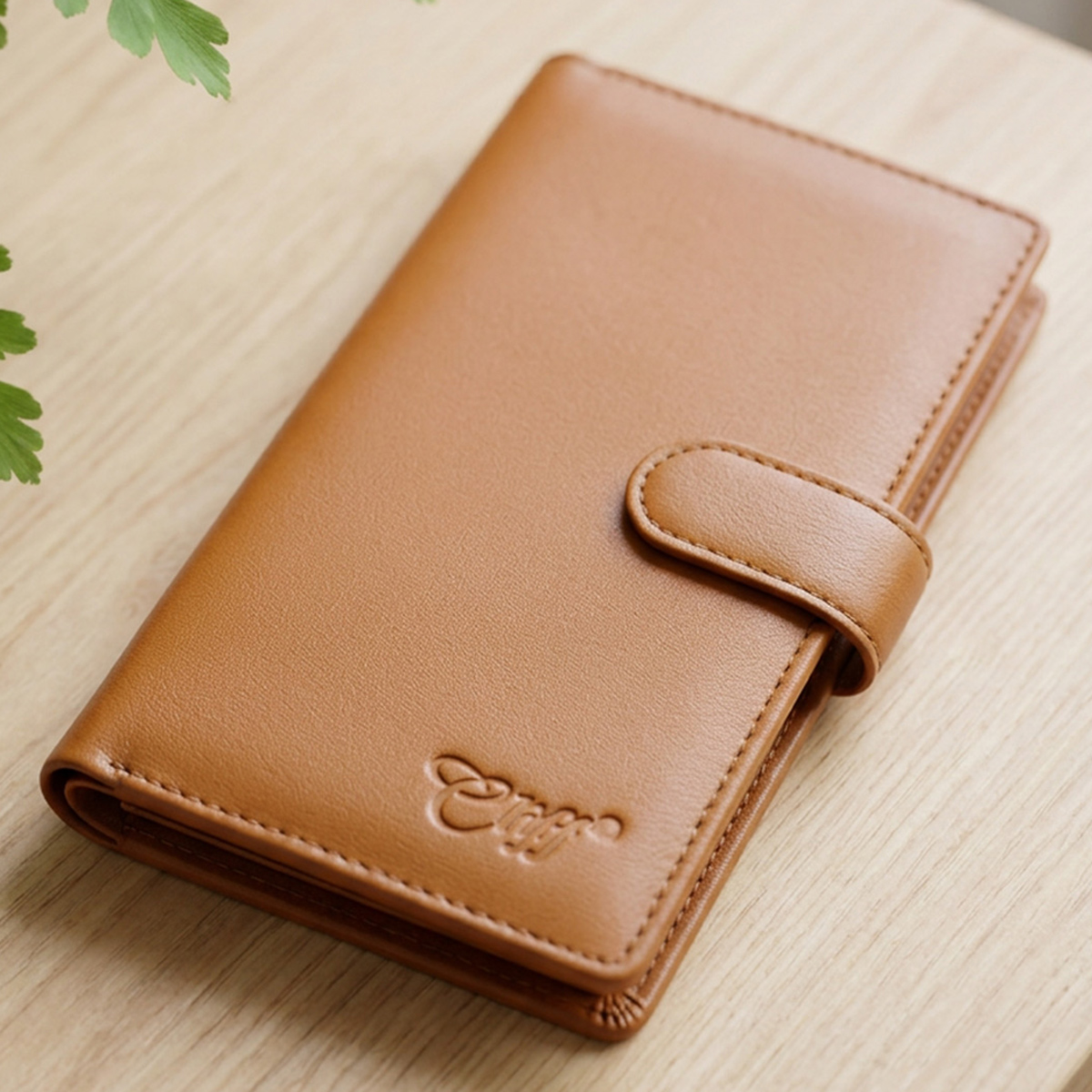 Cliff Card Holder Brown