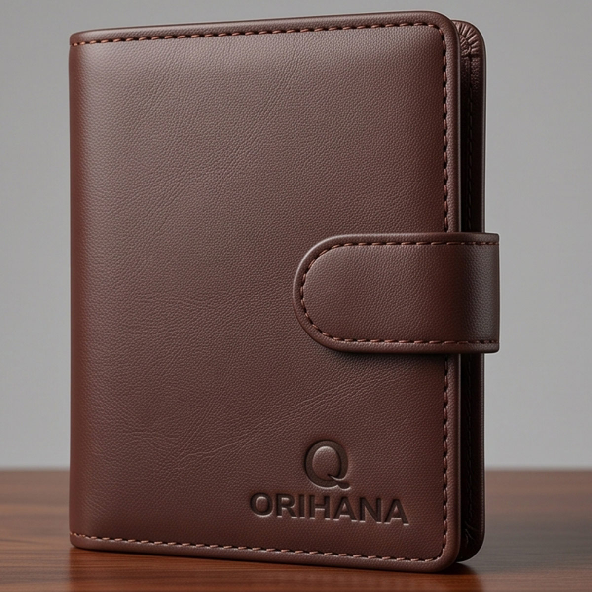 Orihana Card Holder Brown